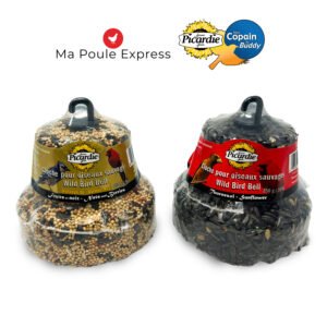 Cloche de grains - Mélange Or - Tournesol noir