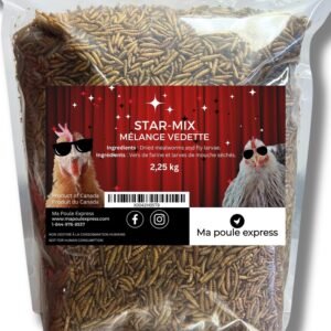 Mélange Vedette - Vers de farine et larves de mouche séchés 5 LBS