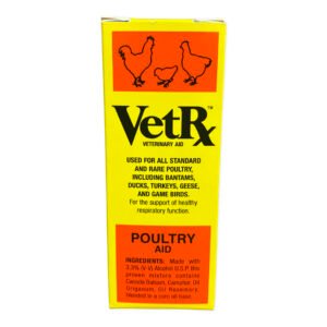 VetRx pour poules - Traitement des difficultés respiratoires et de la gale des pattes